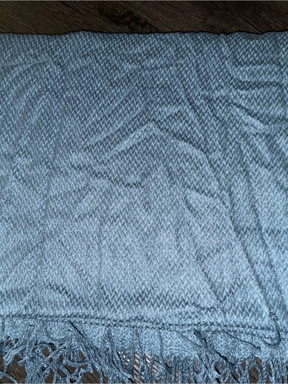 Soft Spa Blue Knit Throw Blanket